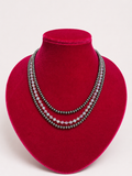 3 Strand Clear Navajo Necklace