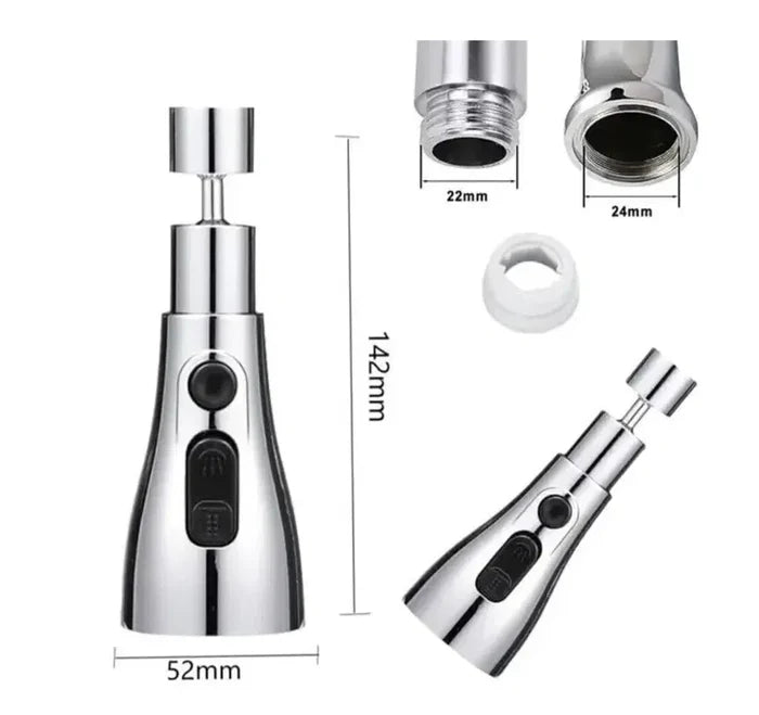 360° Rotating Faucet Extension Nozzle (Pack of 2)