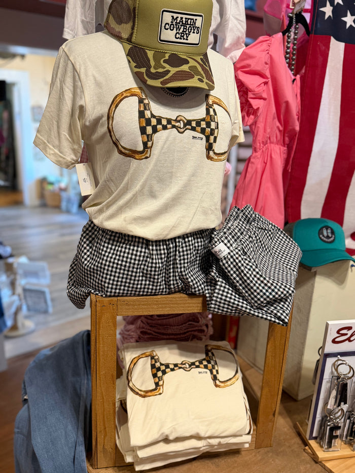 Checkered Horsebit Tee