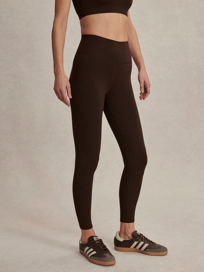 Coffee Bean|Front-facing product shot of the Always High Rise Legging in Coffee Bean, a high-rise women's legging.