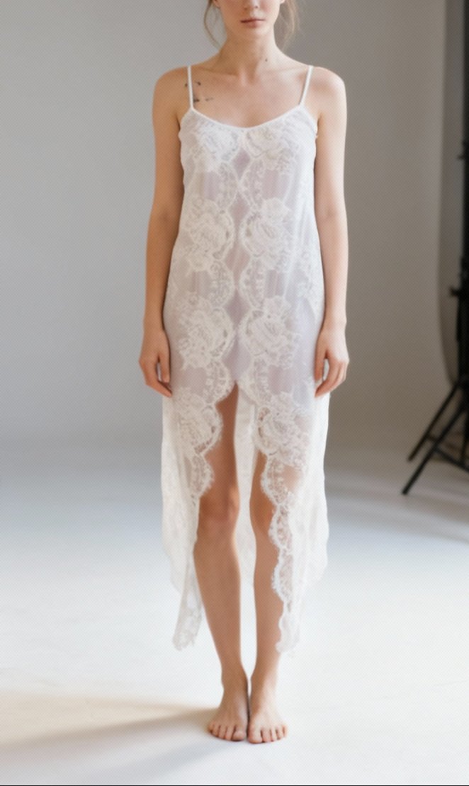 Andalusia Floral Lace Long Slip