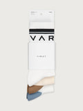 White/ Birch/ White|Front-facing product of the Astley Active Sock 3 Pack in White Birch White, engineered footbed and lightweight mesh-knit for comfort and breathability.
