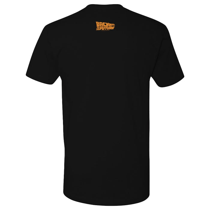 Close-up fabric and collar detail of the black cotton t-shirt