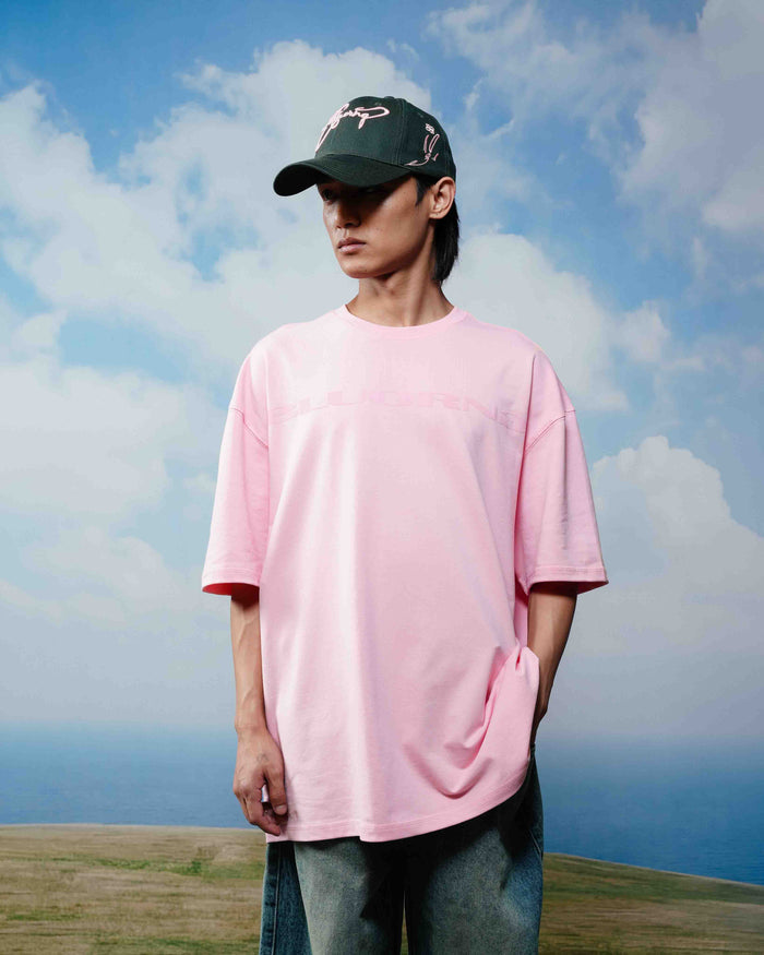 Bubblegum pink oversized t shirt