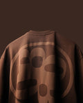 Basic espresso brown oversized t shirt