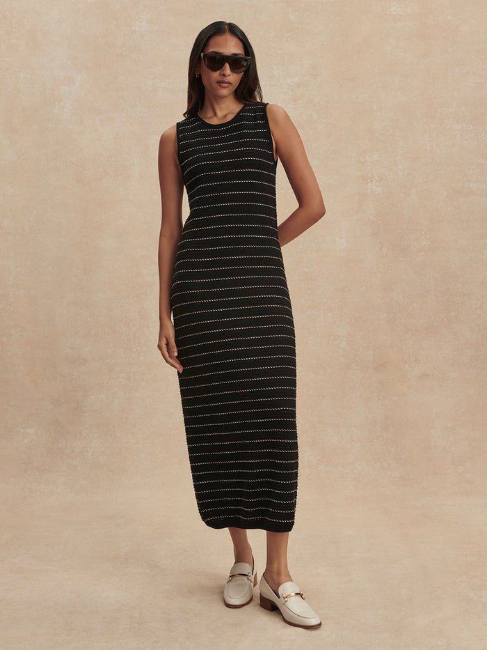 Beesley Stitch Knit Midi Dress