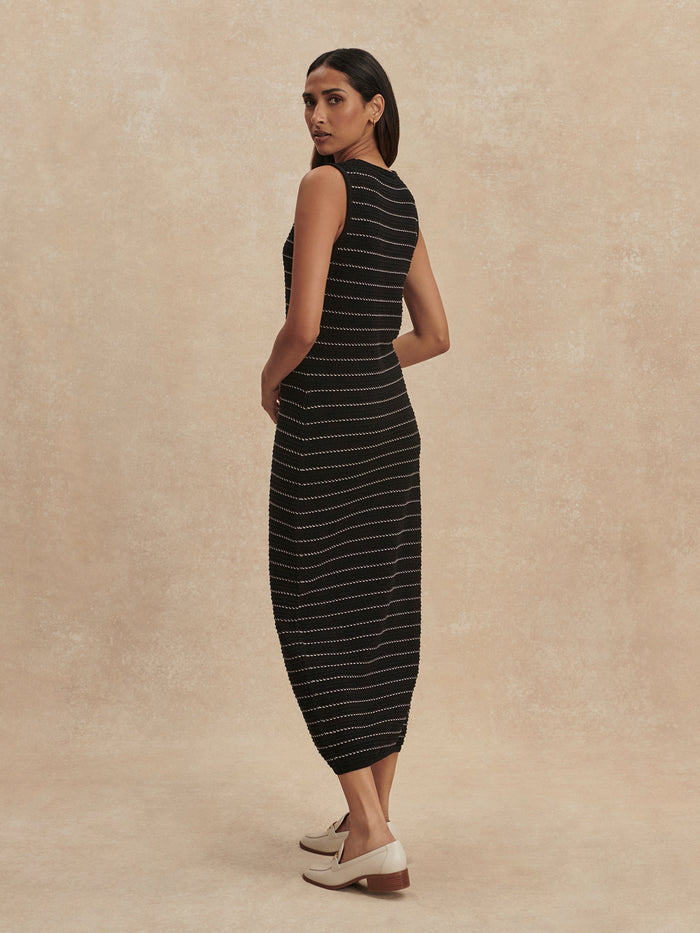 Beesley Stitch Knit Midi Dress