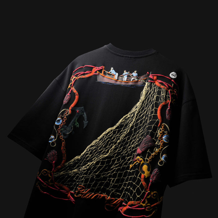 BLACK CATCH T-SHIRT  - Half Sleeve T-Shirt