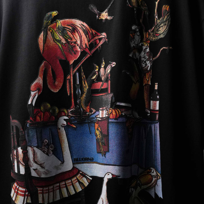 BLACK FINE DINE RICH COTTON T-SHIRT