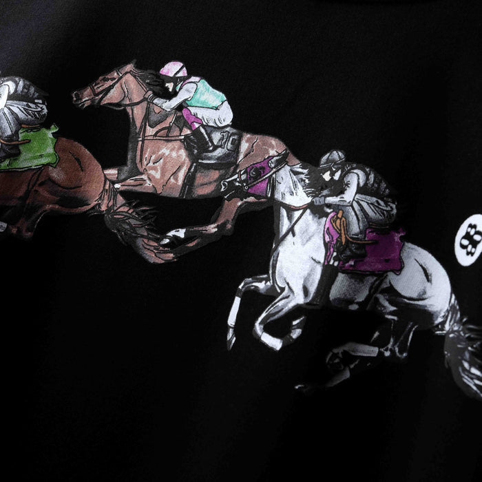 Black Jockey Print T-shirt - Premium Regular Fit