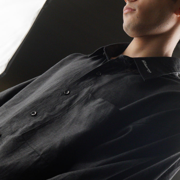 Black Linen Shirt