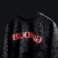 BLACK Paisley tee - Bluorng