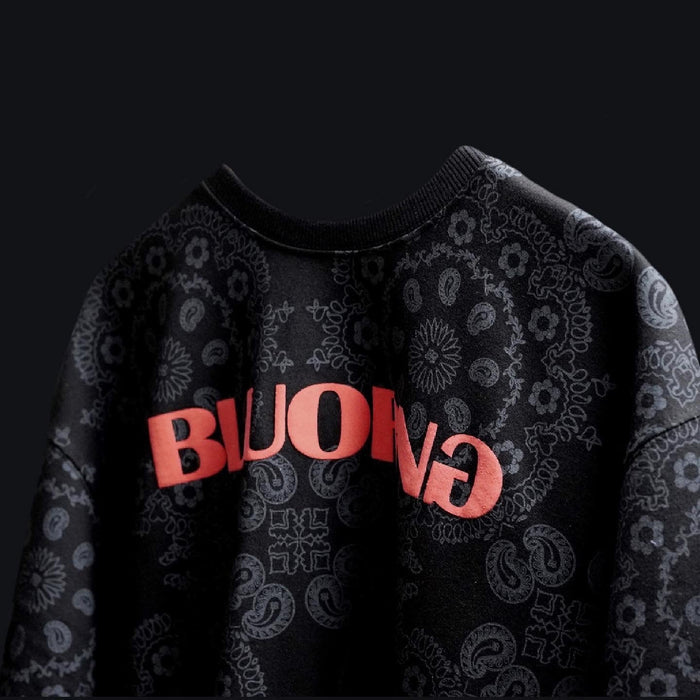 BLACK Paisley tee - Bluorng