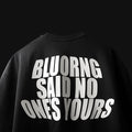 Black Personal T-Shirt with Printed Quote