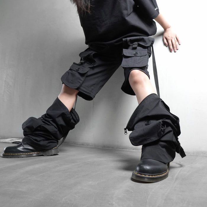 Black Ripstop Cargos