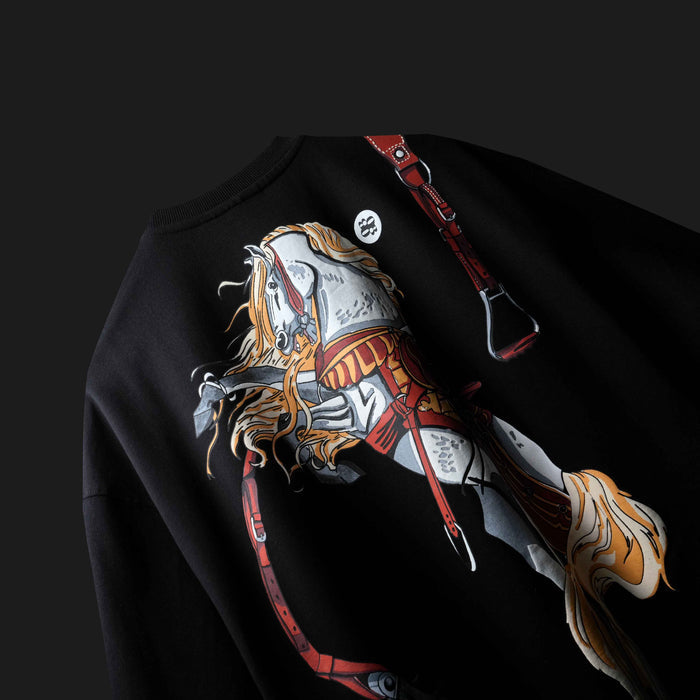 Black Saddle Luxury Regular-Fit T-shirt