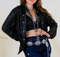 Black Sequin Long Sleeve