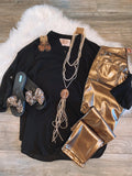 Black Sheer Top