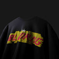 BLACK TURF CLUB T-SHIRT - OVERSIZED BLACK TEE