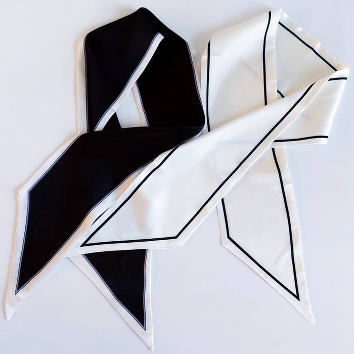 Black & White Stripe Twilly