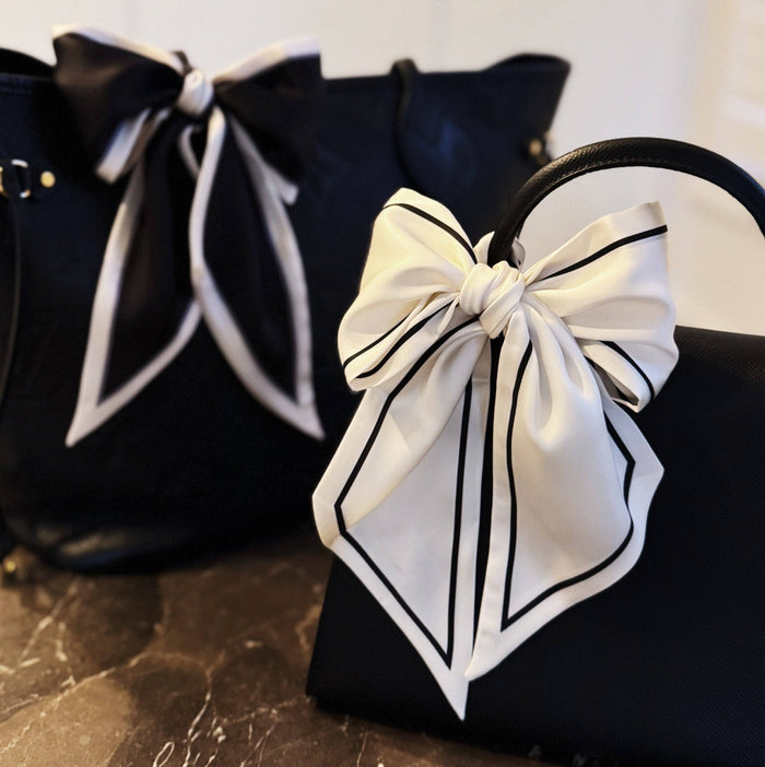 Black & White Stripe Twilly