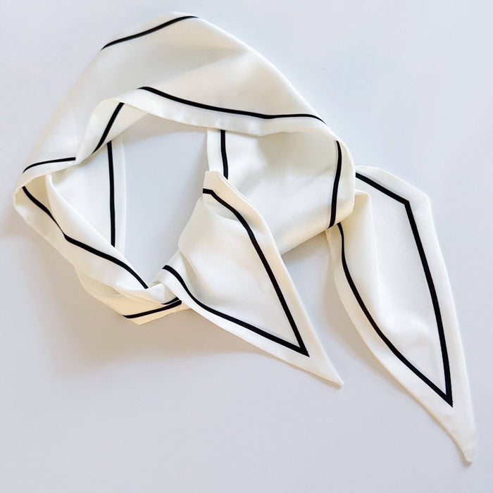 Black & White Stripe Twilly
