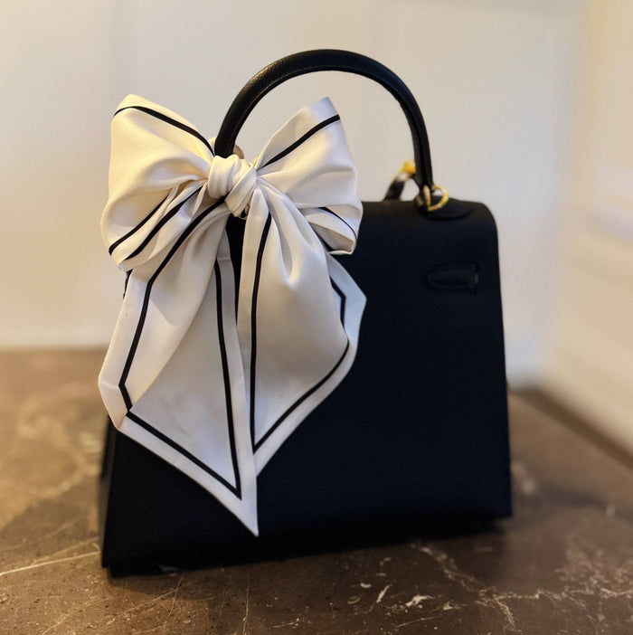 Black & White Stripe Twilly