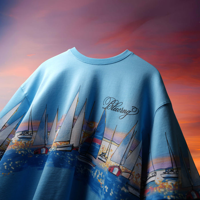 Blu Sail Set Round Neck T-Shirt