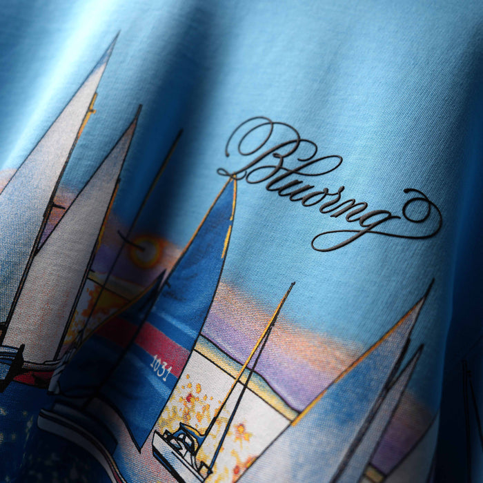 Blu Sail Set Cotton T-Shirt
