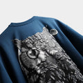 Blue premium oversized t-shirt Parliament puff print