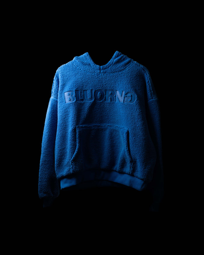 Blue Sherpa Hoodie