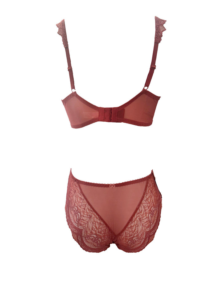 Blush Red Lace Enticing Panty