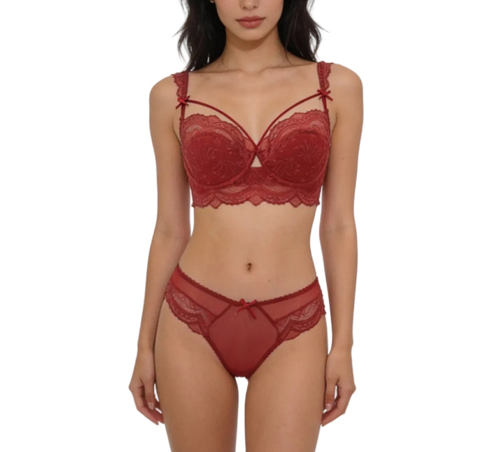 Blush Red Lace Enticing Panty