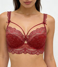 Blush Red Lace Enticing Underwire Bra