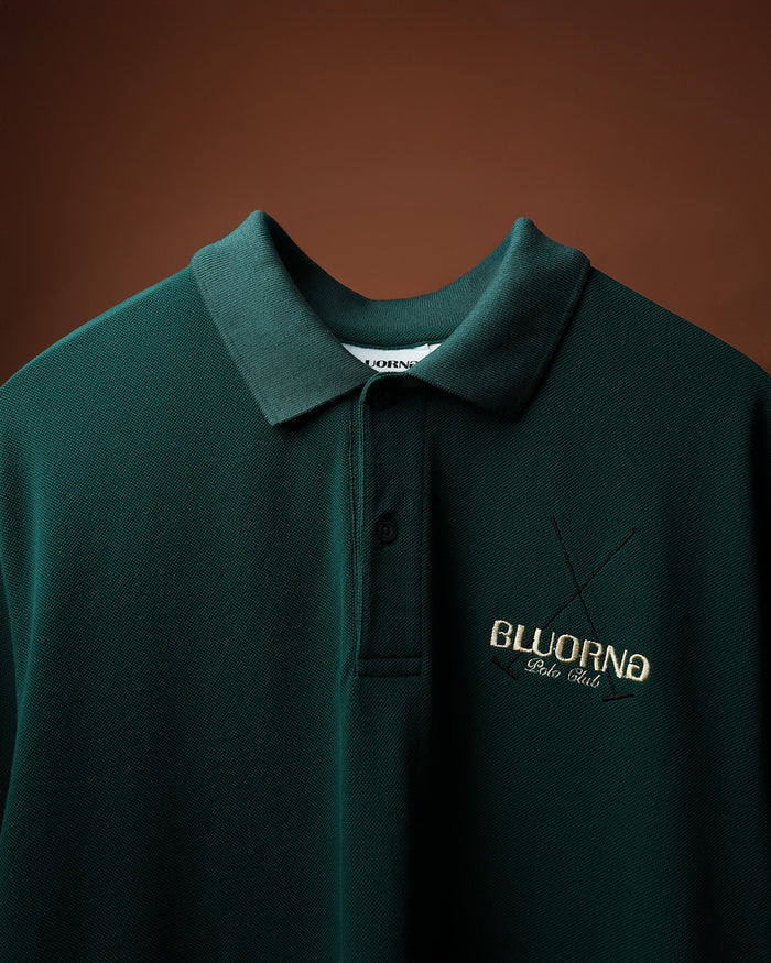 Bottle Green Saddle League Polo T-Shirt