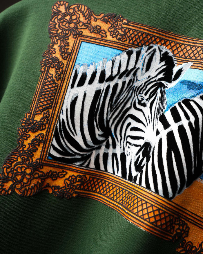 Bottle Green Striper Society T-Shirt