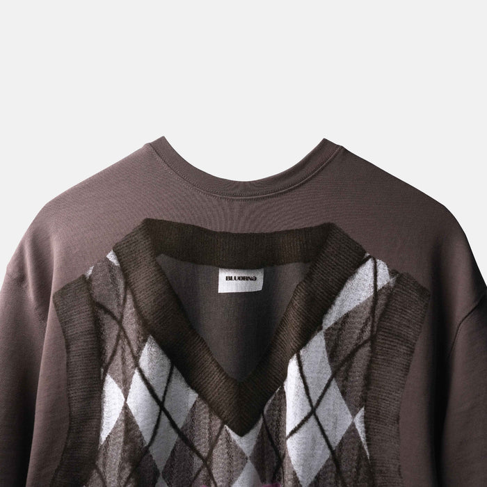 BROWN COZY T-SHIRT-Relaxed Fit T-Shirt