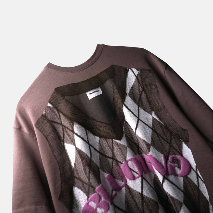 BROWN COZY T-SHIRT-Oversized T-Shirt