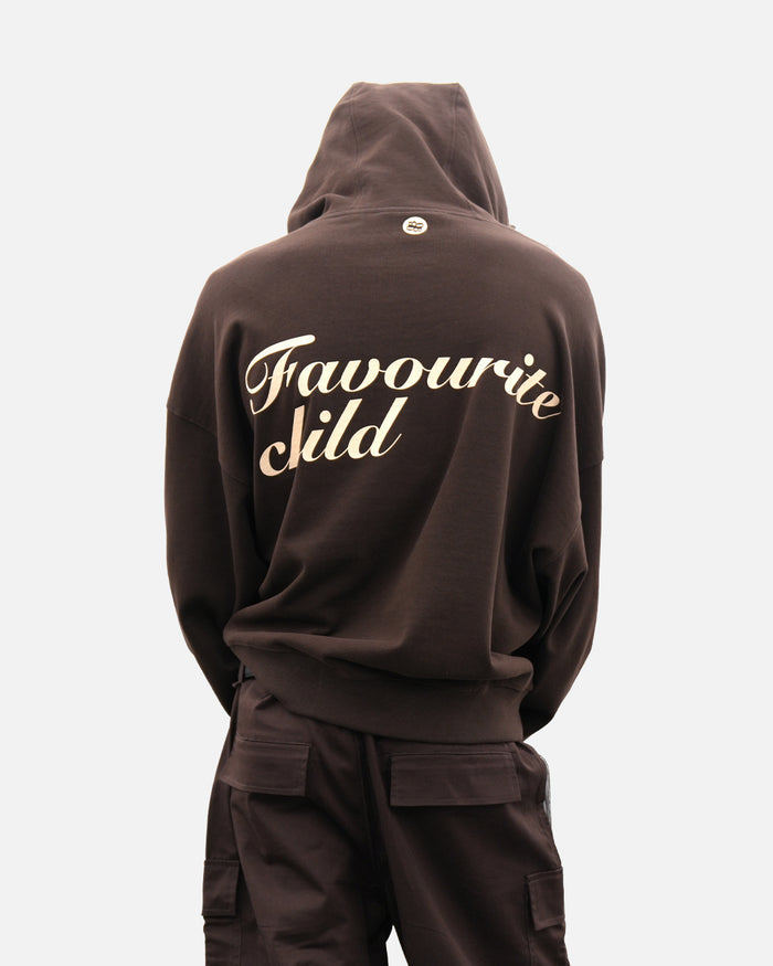 Brown Favourite Child Hoodie