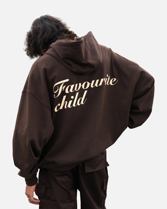Brown Favourite Child Hoodie