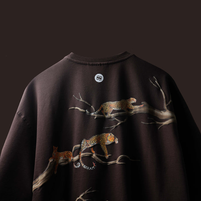 Brown Fingerprint Streetwear T-Shirt