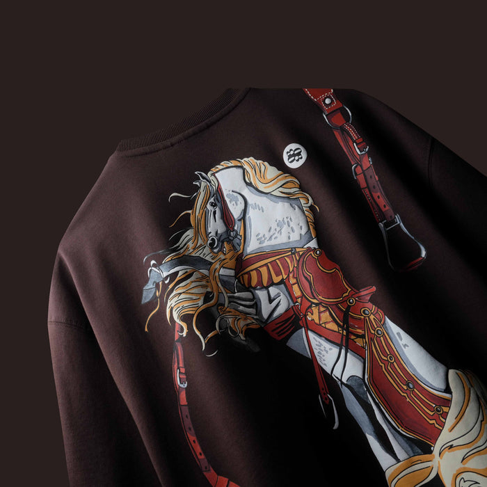 Brown Saddle Printed T-shirt