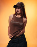 Brunette Crystal Tank Top