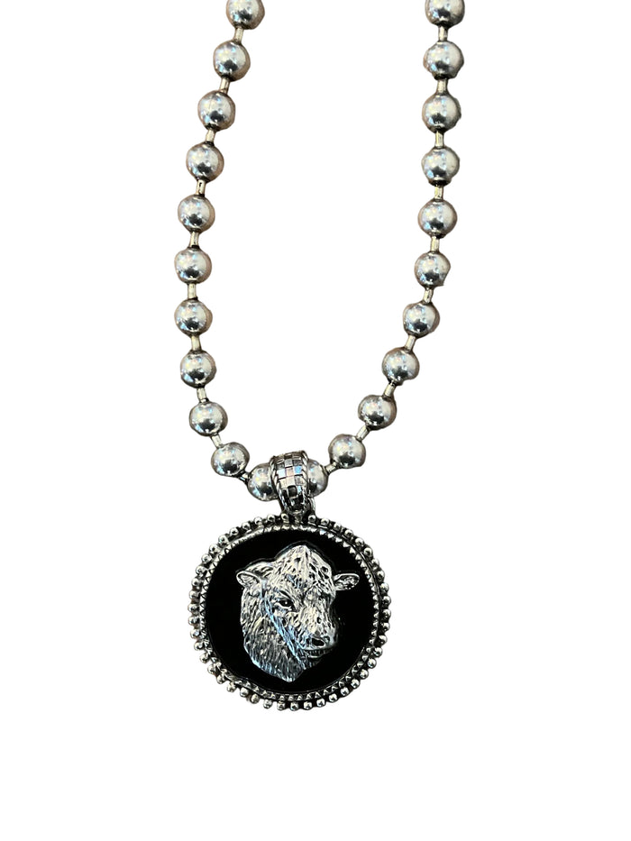 Bulky Portrait Necklace
