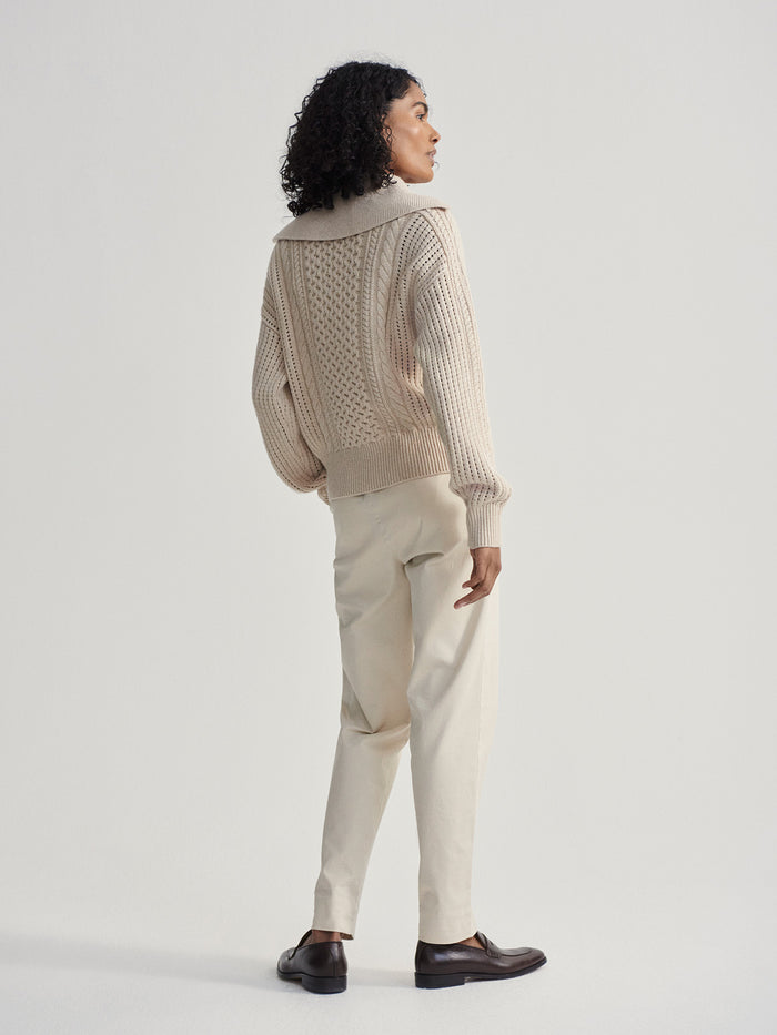 Camello Relaxed Cable Half Zip