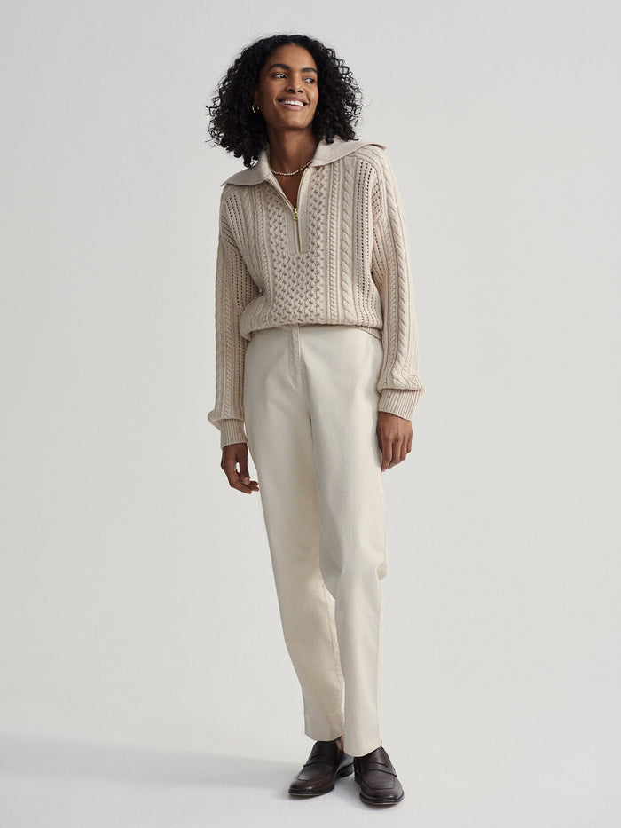 Camello Relaxed Cable Half Zip