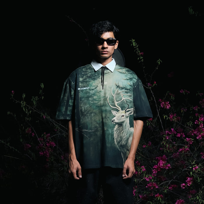 Premium camo oversized t-shirt bold digital streetwear design