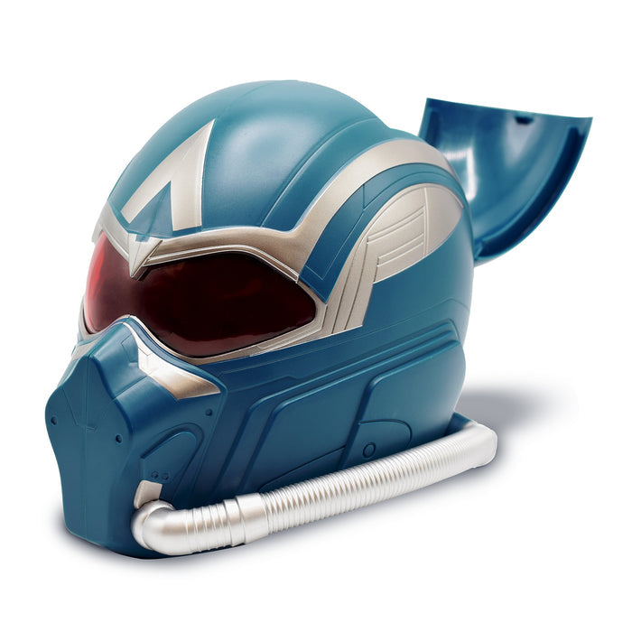 Top-down view of the Captain America helmet popcorn bucket interior showing the 32-ounce capacity