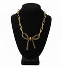 Chain Bow Necklace