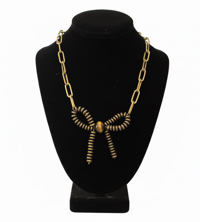 Chain Bow Necklace